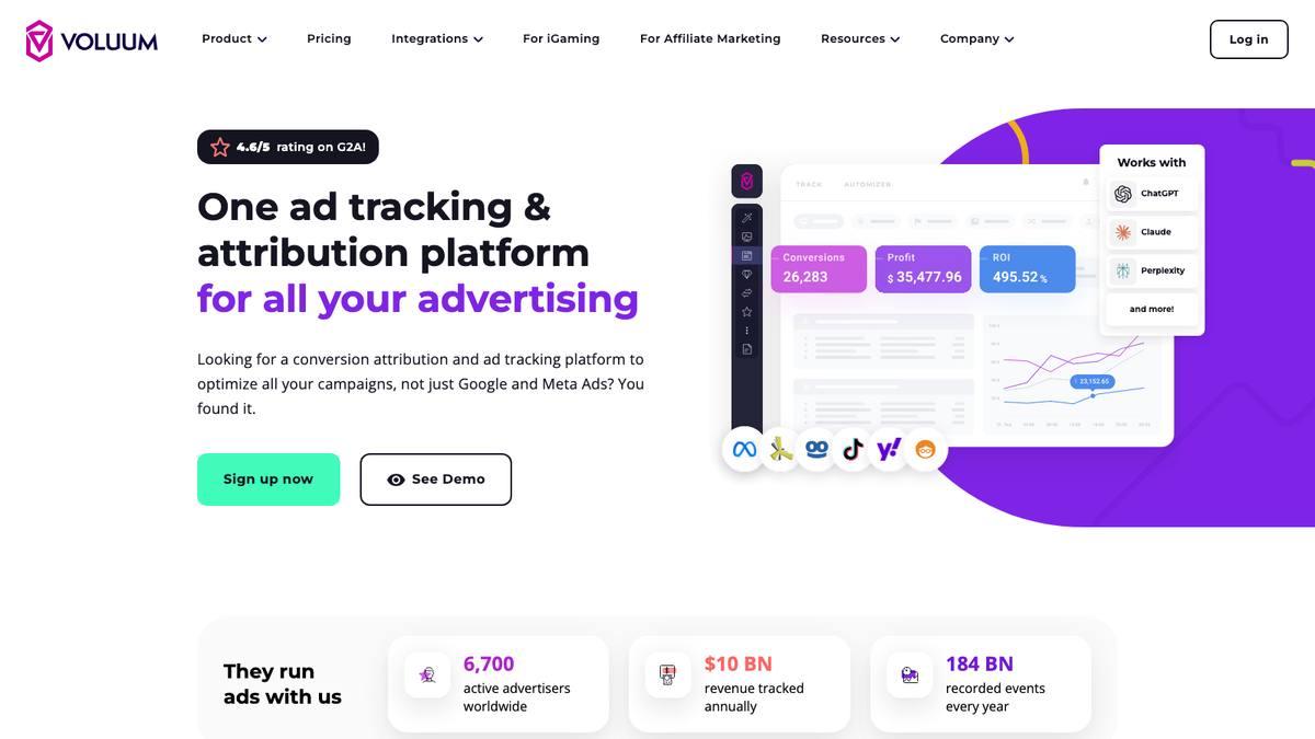 Voluum website
